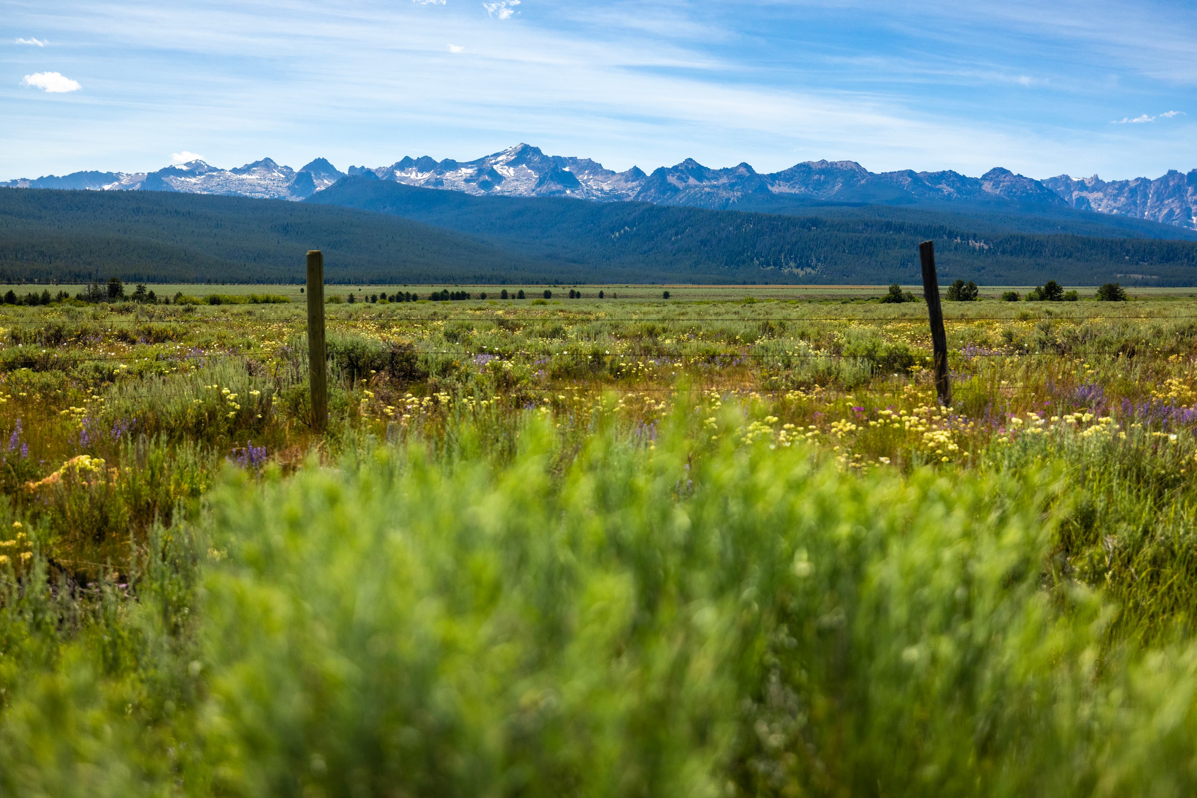 Sawtooth Mountains near Stanley, Idaho
